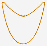 22kt Gold Thin Rope Chain