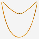 22kt Gold Thin Rope Chain