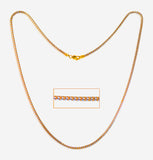 22Kt Two Tone Snake Chain