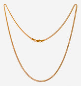 22kt Two Tone Cuban Link Chain