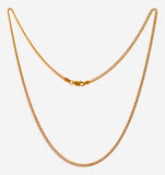 22kt Two Tone Cuban Link Chain