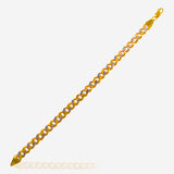 22Kt Gold Two Tone Bracelet for Men