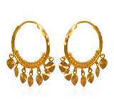 22Kt Gold Fancy Hoops