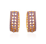 22Kt Gold CZ Fancy Earrings