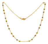 22Kt Gold Meenakari Designer Chain