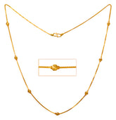22Kt Gold Fancy Beads Chain