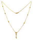 22Kt Gold Two Tone Fancy Chain