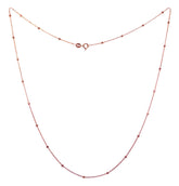 18Kt Rose Gold Beaded Chain
