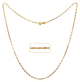22Kt Gold Two Tone Fancy Chain