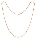 22Kt Gold Two Tone Designer Chain