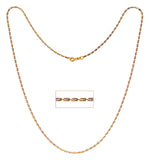 22Kt Gold Two Tone Designer Chain