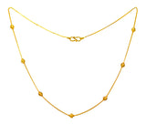22Kt Gold Beads Fancy Chain