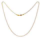 22Kt Gold Two Tone Designer Chain