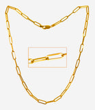 22kt Gold Paperclip Chain