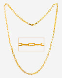 22kt Gold Thin Paperclip Chain