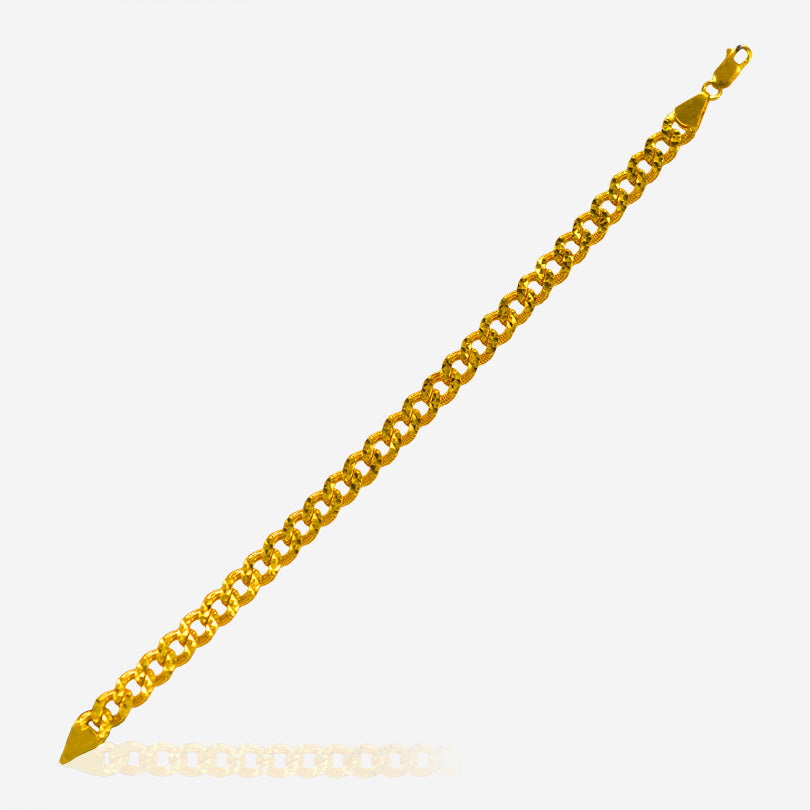 22Kt Gold Cuban link Bracelet