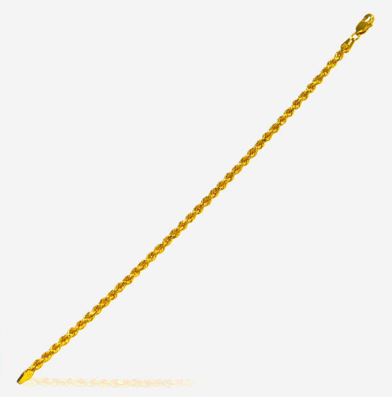 22Kt Gold Rope Bracelet
