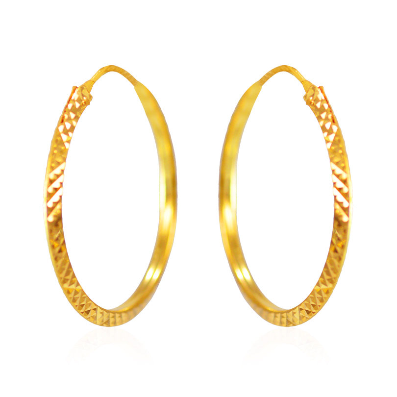 22Kt Gold Hoop Earrings