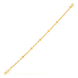 22Kt Gold and Pearls Women's Bracelet