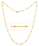 22Kt Gold Multi Tone Chain