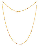 22Kt Gold Multi Tone Chain