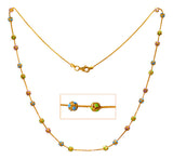 22Kt Gold Meenakari Designer Chain