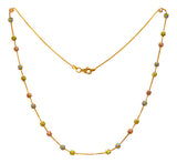 22Kt Gold Meenakari Designer Chain