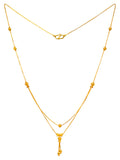 22Kt Gold Layered Fancy Chain