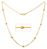 22Kt Gold Fancy Beads Chain