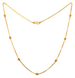 22Kt Gold Fancy Beads Chain