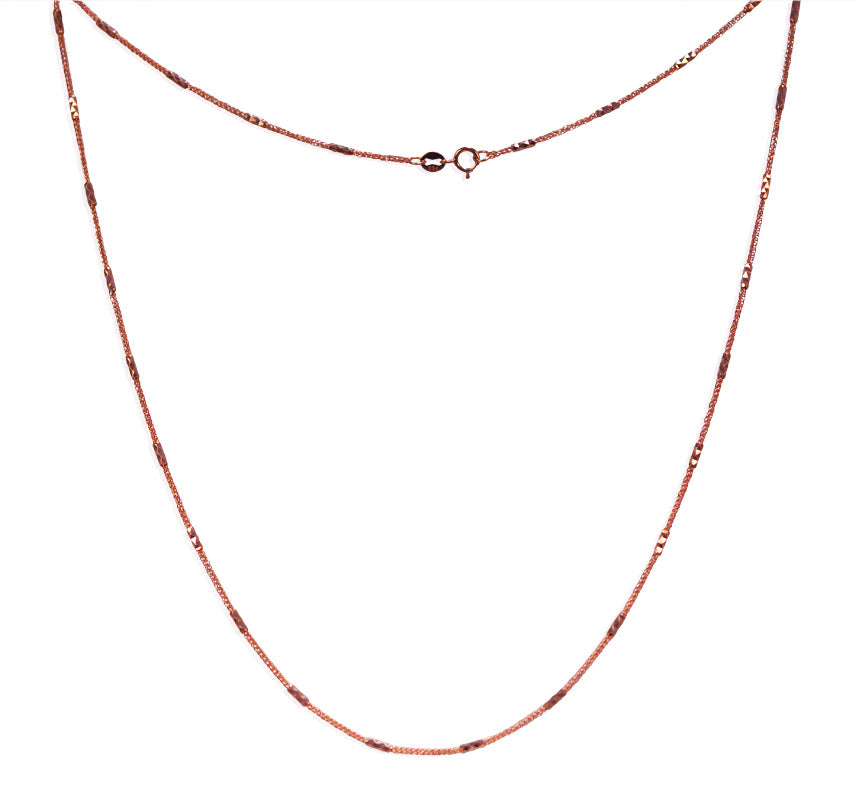 18K Fancy Rose Gold Chain