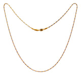 22Kt Gold Two Tone Designer Chain